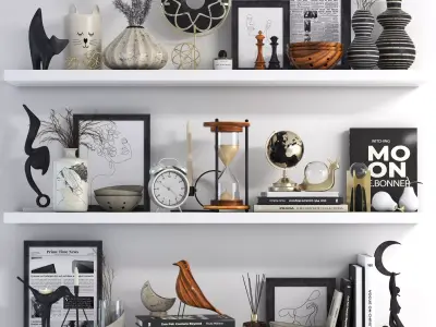 Decorative set 02 3D model