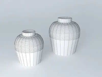 Vase two vases Free 3D model