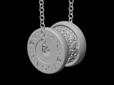 BULGARI - B ZERO 1 - NECKLACE WITH DIAMONDS - SMALL VERSION 3D print model