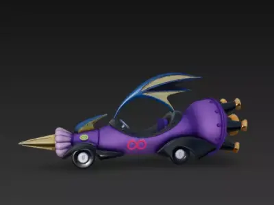Wacky Races - Perrari 3D print model
