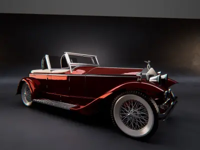 Retro car Caviro 3D model