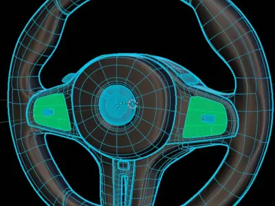 BM8 Steering Wheel  3D model
