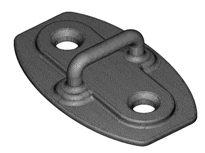 Car Door Striker Plate 3D print model