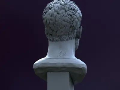 Carlos Alcaraz bust for 3D printing 3D print model