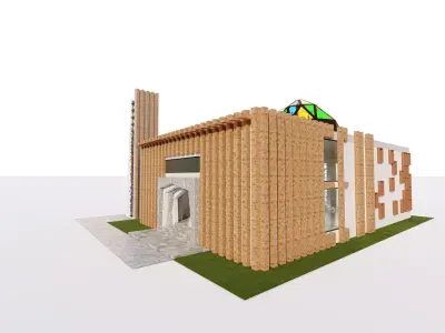 mosque-modern 3D model