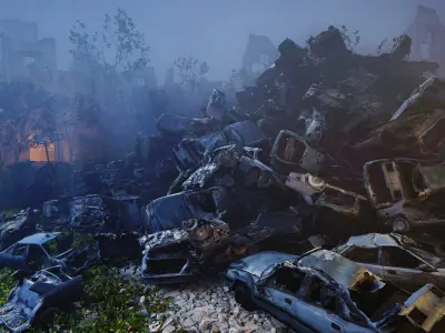 Archexteriors for UE vol 2 - Post-apocalyptic Scene 3D model