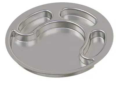 Exquisite Partition Plate 3D print model