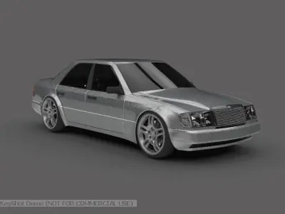 W124 E500 Free 3D model