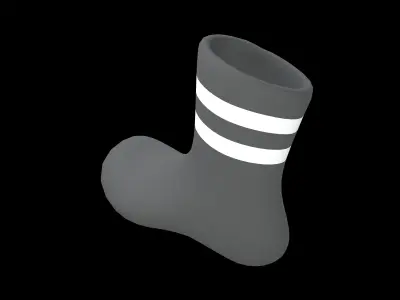 Sock Icon v2 004 Low-poly 3D model