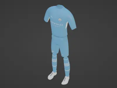Manchester City Sportwear Low-poly 3D model