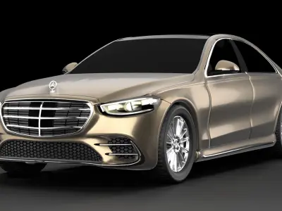 Mercedes-Benz S-Class 2021 3D model exterior 3D model