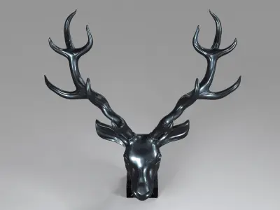 Deer Head01 3D print model