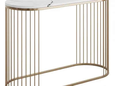 Cazarina Marble Console 3D model