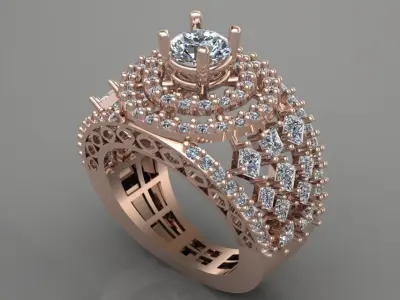 Ring design 3D print model