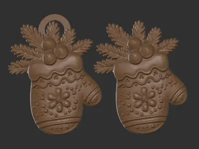 christmas glowse cookie  3D print model