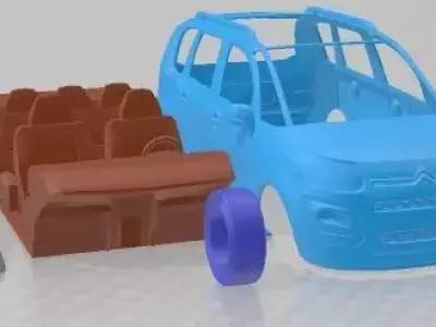 Citroen C3 Picasso 2013 Printable Car  3D print model