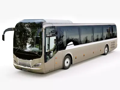 Bus v2 Low-poly 3D model