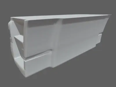 Truck Bumper Low-poly 3D model