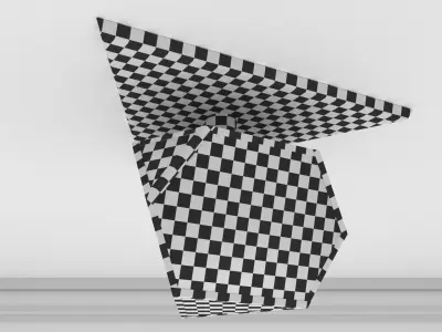 Ceiling Lamp - YVES FLUSHMOUNT - 3ds Max 3D model