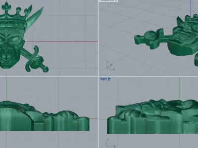 Skull 4 3D print model