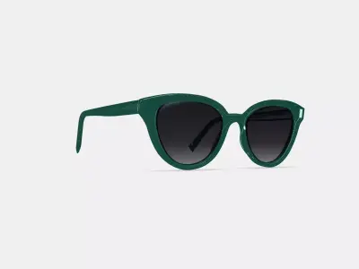 Marris Sunglasses in Emerald Crystal 3D model