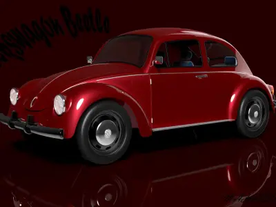 Beetle volkswagen - volkswagen 3D model