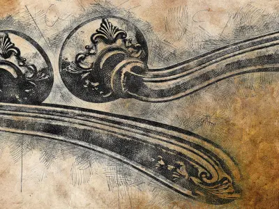 Bronze Door Handles  3D model