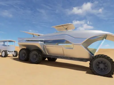 Sci-fi car SUV Future car 3D model