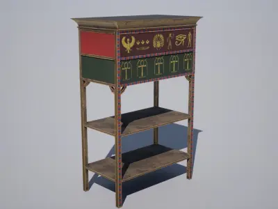 Egyptian table Low-poly 3D model