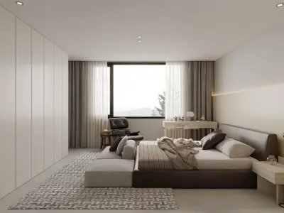 Bedroom interior scenes 3D model by aratukishikaku from CGTrader (Textured)
