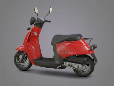 City Moto Scooter  Low-poly 3D model