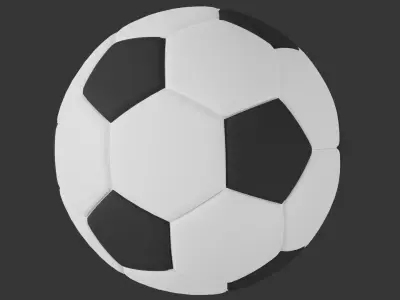 Football Low-poly 3D model order