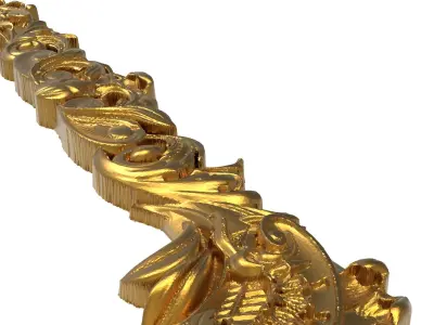 carved frame 3D model 14