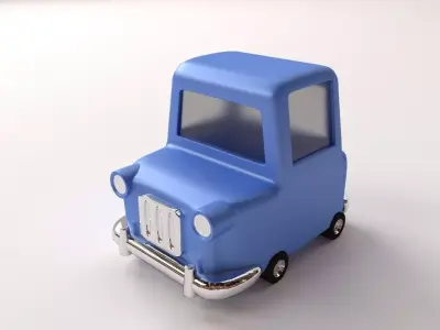 Cartoon Car 3D model get