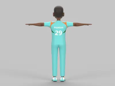 Nicholas pooran 3D model