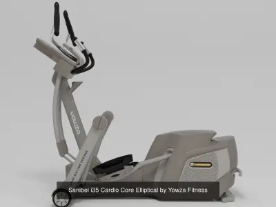Gym Collection elliptical cross trainer 3D Model Pack