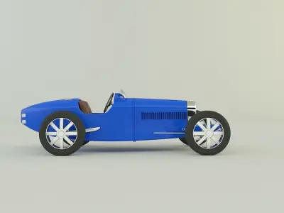 Bugatti type 35 B 3D model