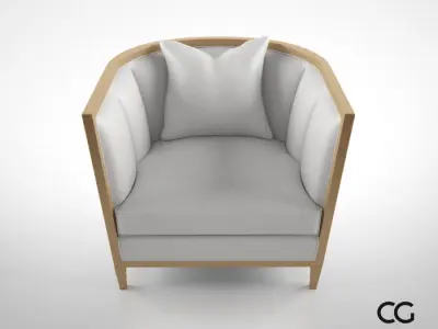 Christopher Guy Seurat armchair 3D model
