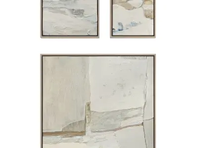 Abstract Painting Frame Set 12 3D model