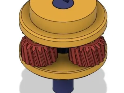 SIMPLE STEAM PLANEARY GEAR 3D print model