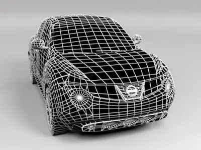 NISSAN JUKE LOWPOLY Low-poly 3D model