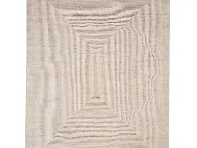 Rh Ellipse Hand-knotted Wool Rug Low Poly 3D model