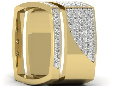  Couple Band Ring 3dm stl render  3D print model