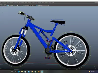3D Bicycle Rig Low-poly 3D model