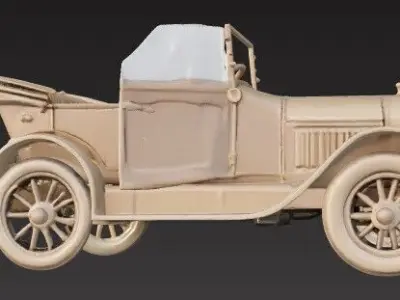 1910s 30s Classic Car  Historical 3D Printable Model 3D print model
