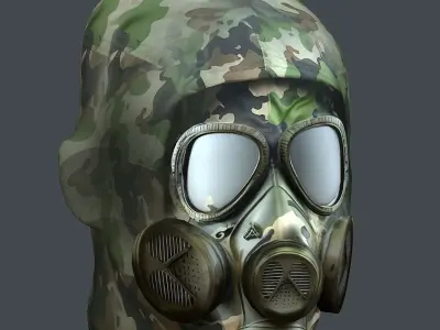 Helmet 3d model military combat Military Low-poly Low-poly 3D model 70