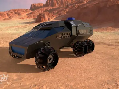 nasa mars rover prototype 3D model