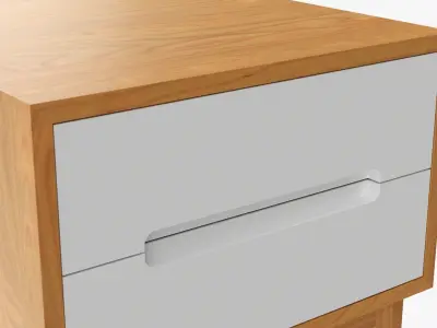 Bedside table 04 3D model
