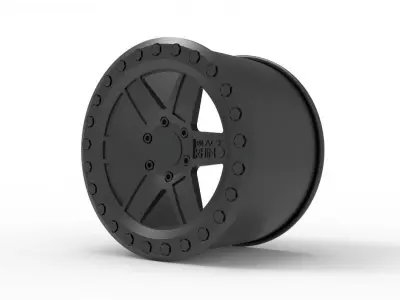 black rhino rim design 3D print model purchase