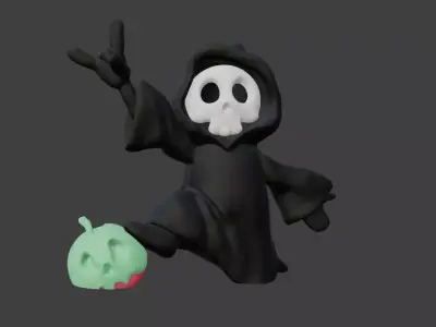 ghost  halloween 3 part print  3D print model